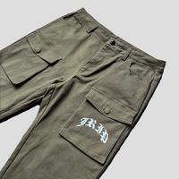 Jrip Button Snap Cargo Pants (OLIVE GREEN)