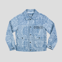 Paisley Work Jacket (LIGHT BLUE)