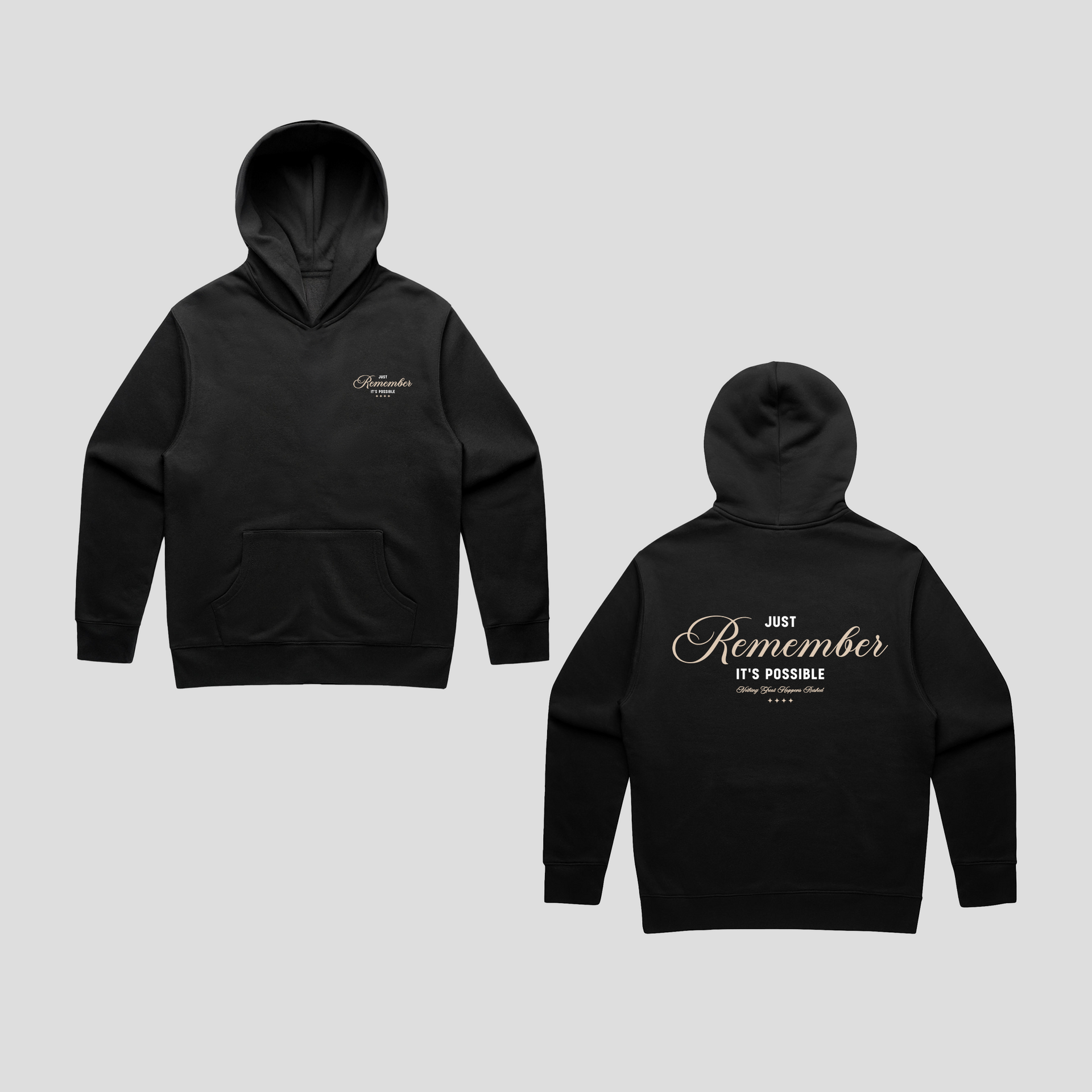 Just Remember Hoodie (BLACK) – JRIP LA