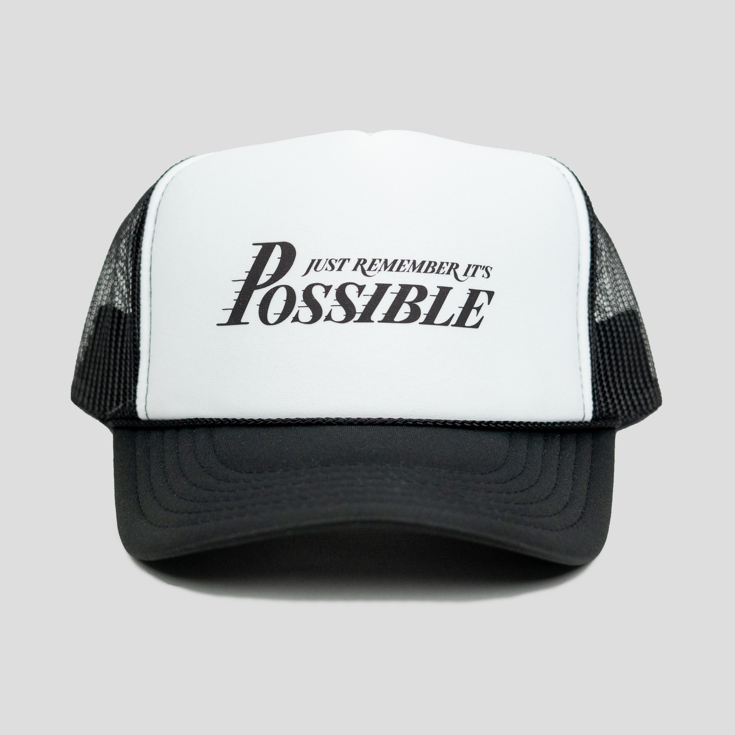 Possible Trucker Hat (BLACK/WHITE)