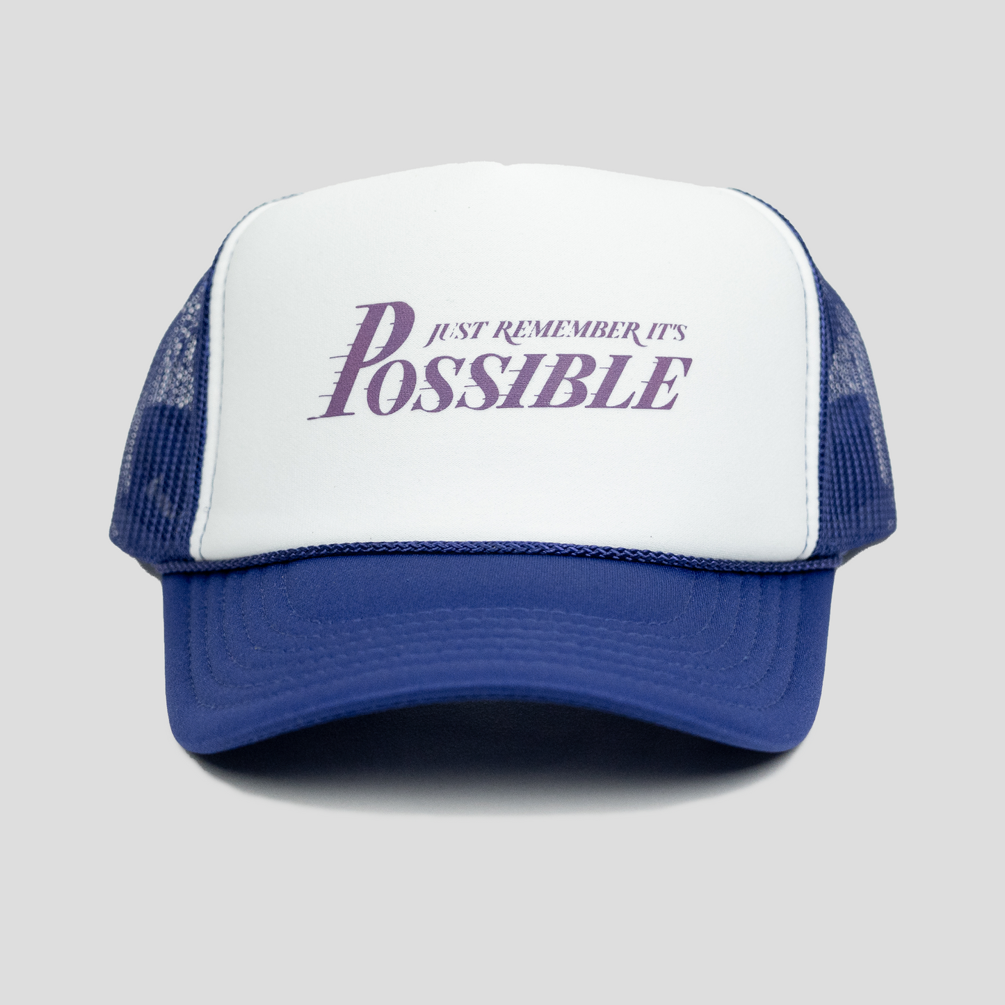 Possible Trucker Hat (PURPLE/WHITE)