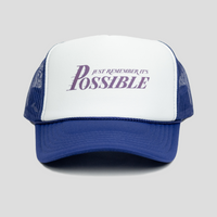 Possible Trucker Hat (PURPLE/WHITE)