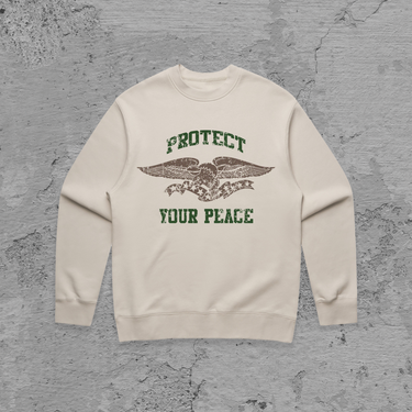 Protect Your Peace Crewneck Sweater (BONE)
