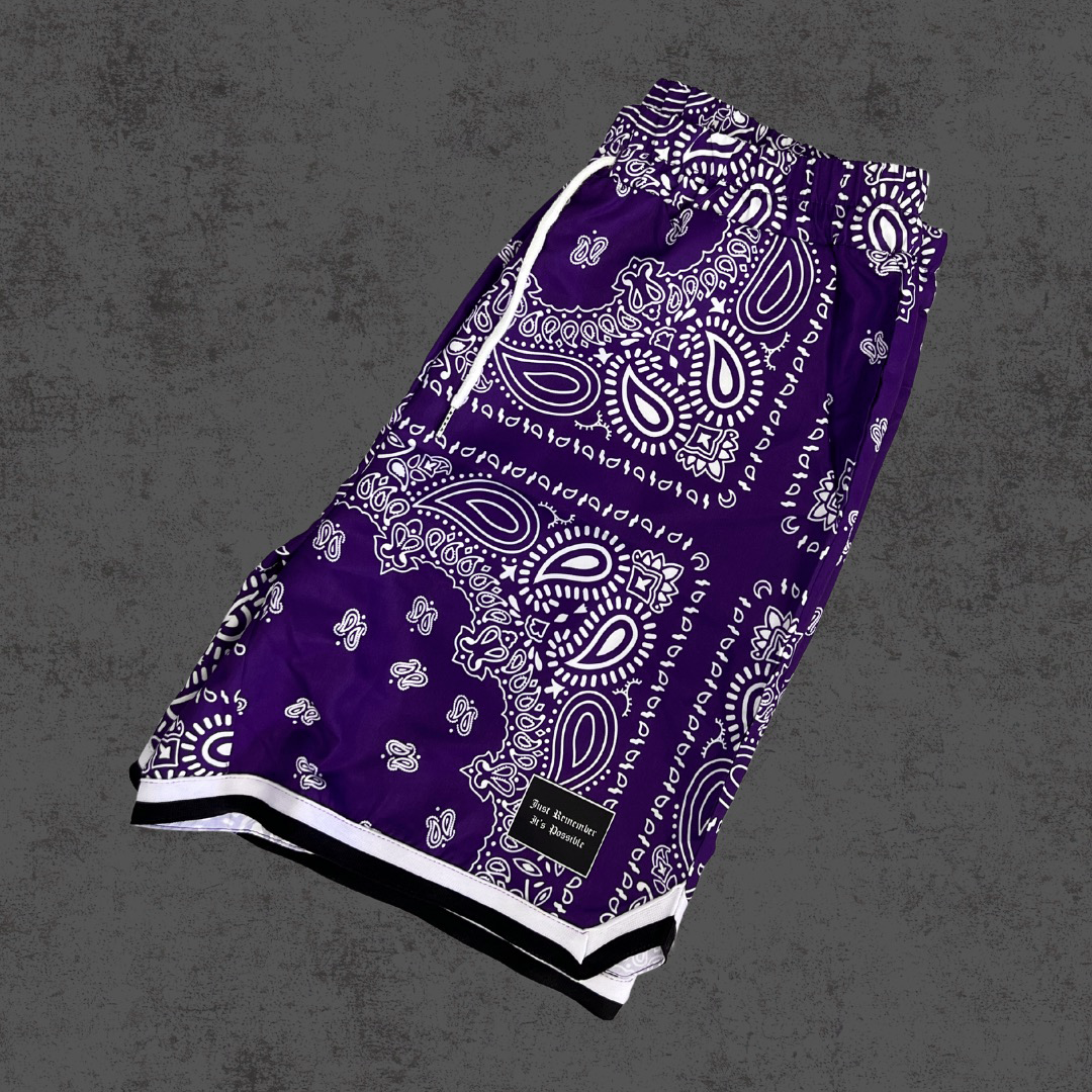 Paisley Shorts (PURPLE)