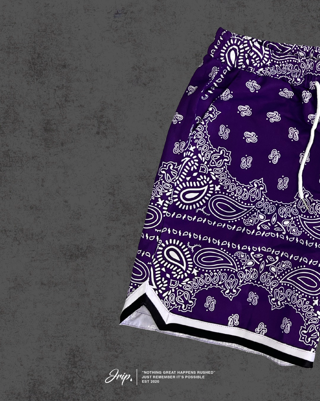 Paisley Shorts (PURPLE)