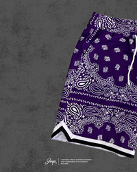 Paisley Shorts (PURPLE)