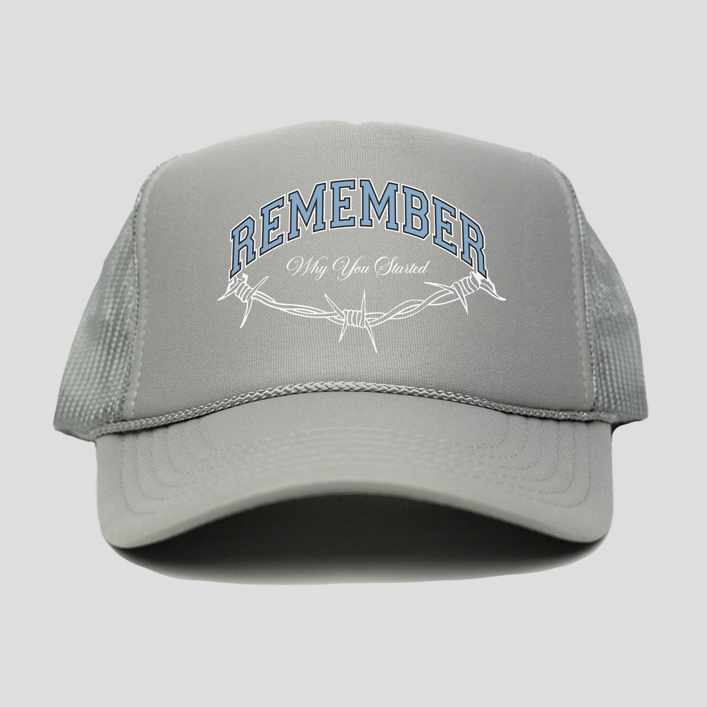 Remember Trucker Hat (GREY)