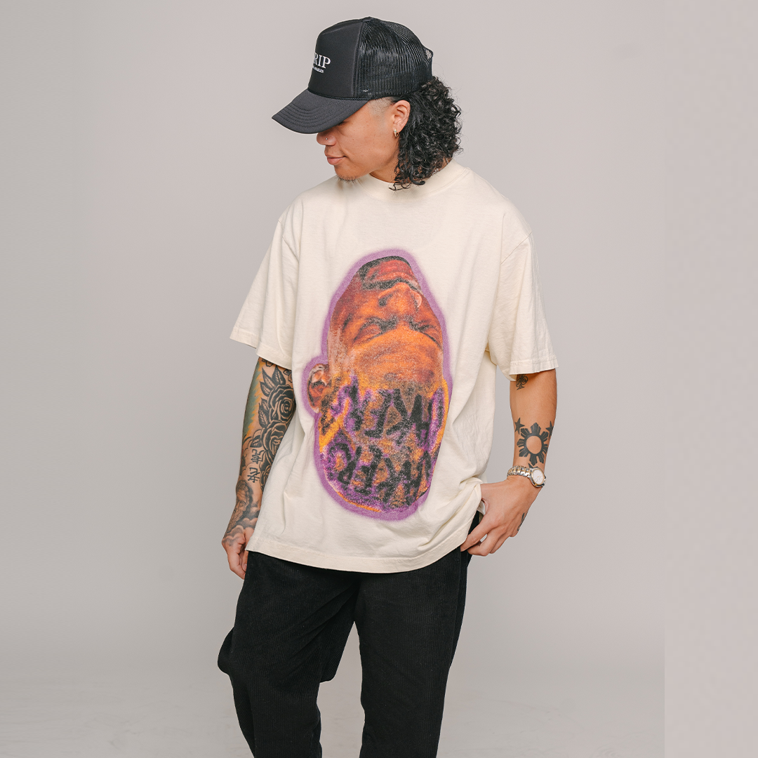 LOVE ME OR HATE ME - RODMAN TEE (CREAM)