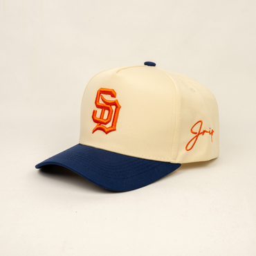 SD Snapback Hat (CREAM/NAVY)