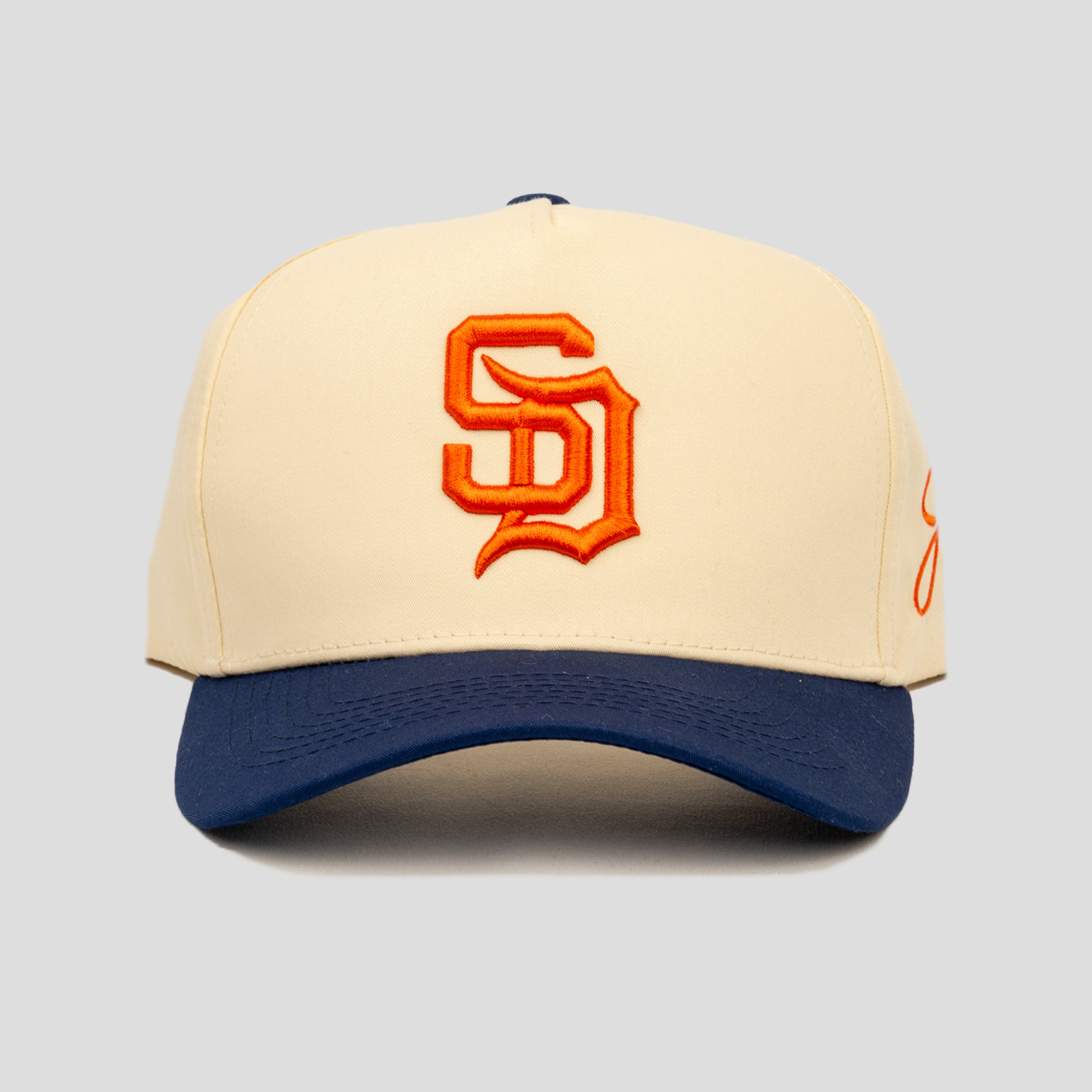 SD Snapback Hat (CREAM/NAVY)