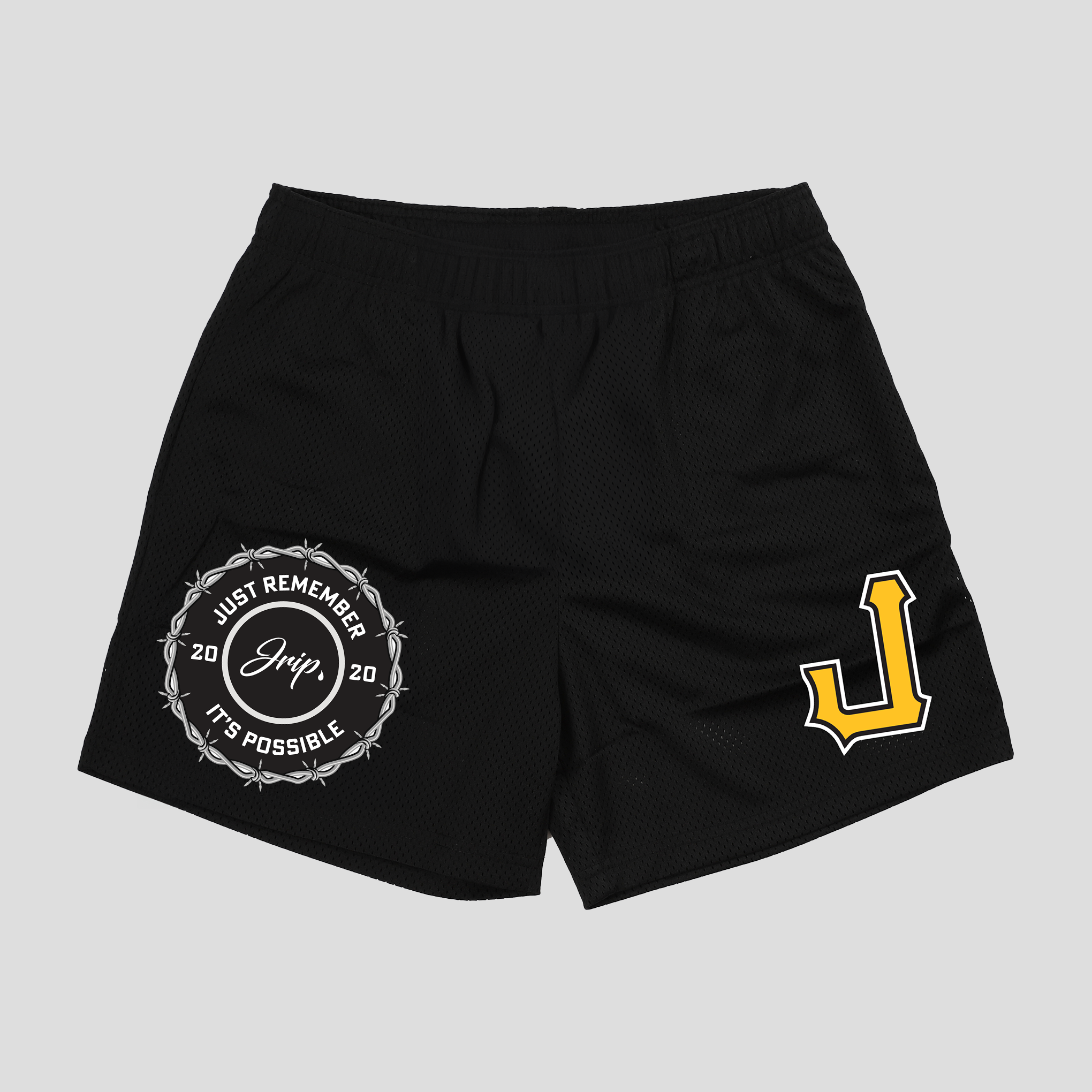 J Burgh Mesh Shorts (BLACK)