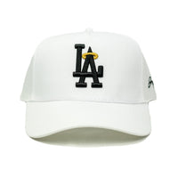 LA Halo Snapback Hat (WHITE)