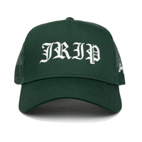 Jrip Script Structured Trucker Hat (GREEN)