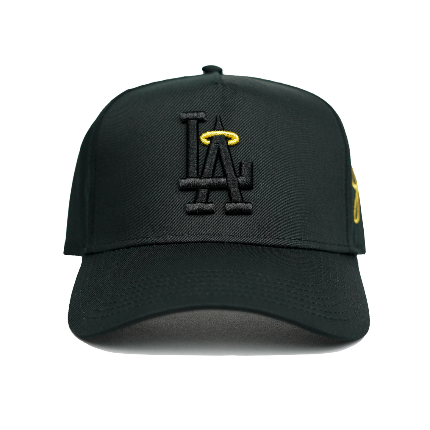 LA Halo Snapback Hat (BLACK/BLACK)