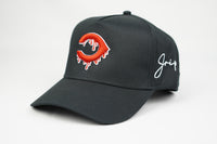 Cincinnati Dripping Snapback Hat (BLACK)