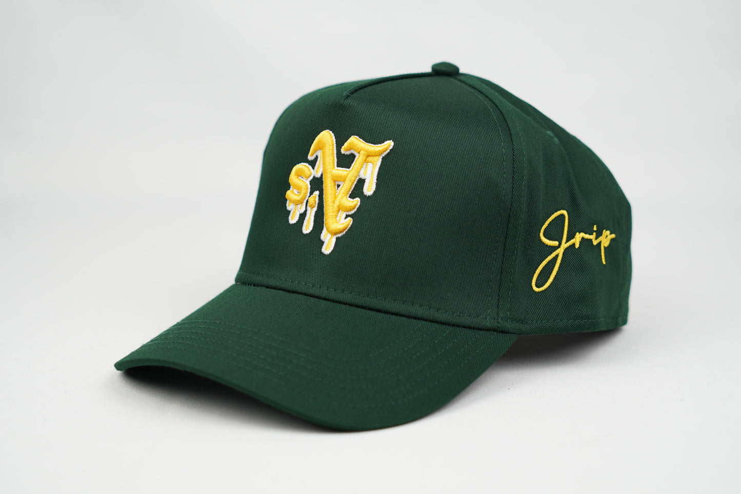A Dripping Snapback Hat (FOREST GREEN)