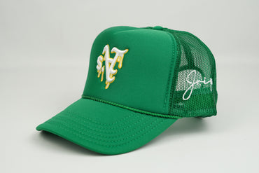 A Dripping Trucker Hat (GREEN)