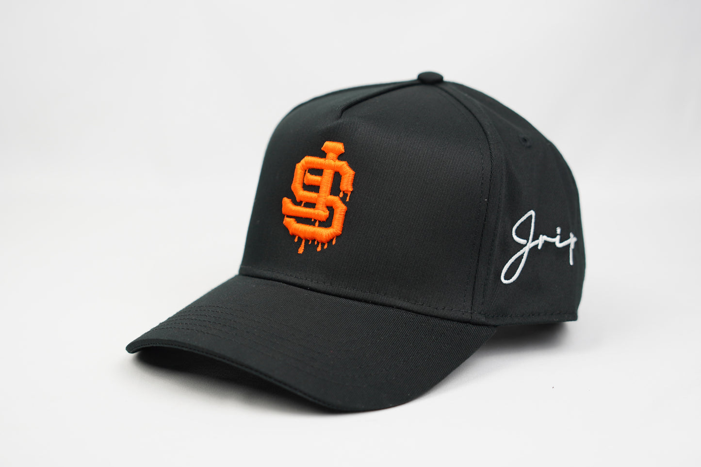 SF Dripping Snapback Hat (BLACK)