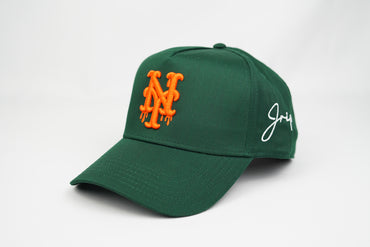 NY Dripping Snapback Hat (GREEN)