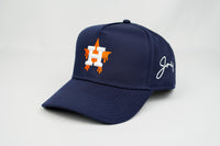 H-Town Dripping Snapback Hat (NAVY BLUE)
