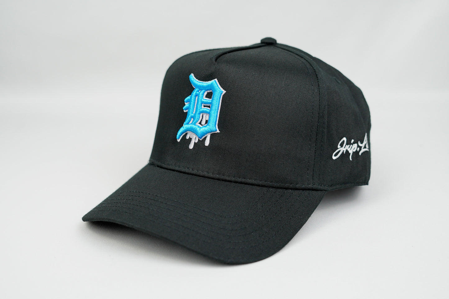 Detroit Dripping v2 Snapback Hat (BLACK)