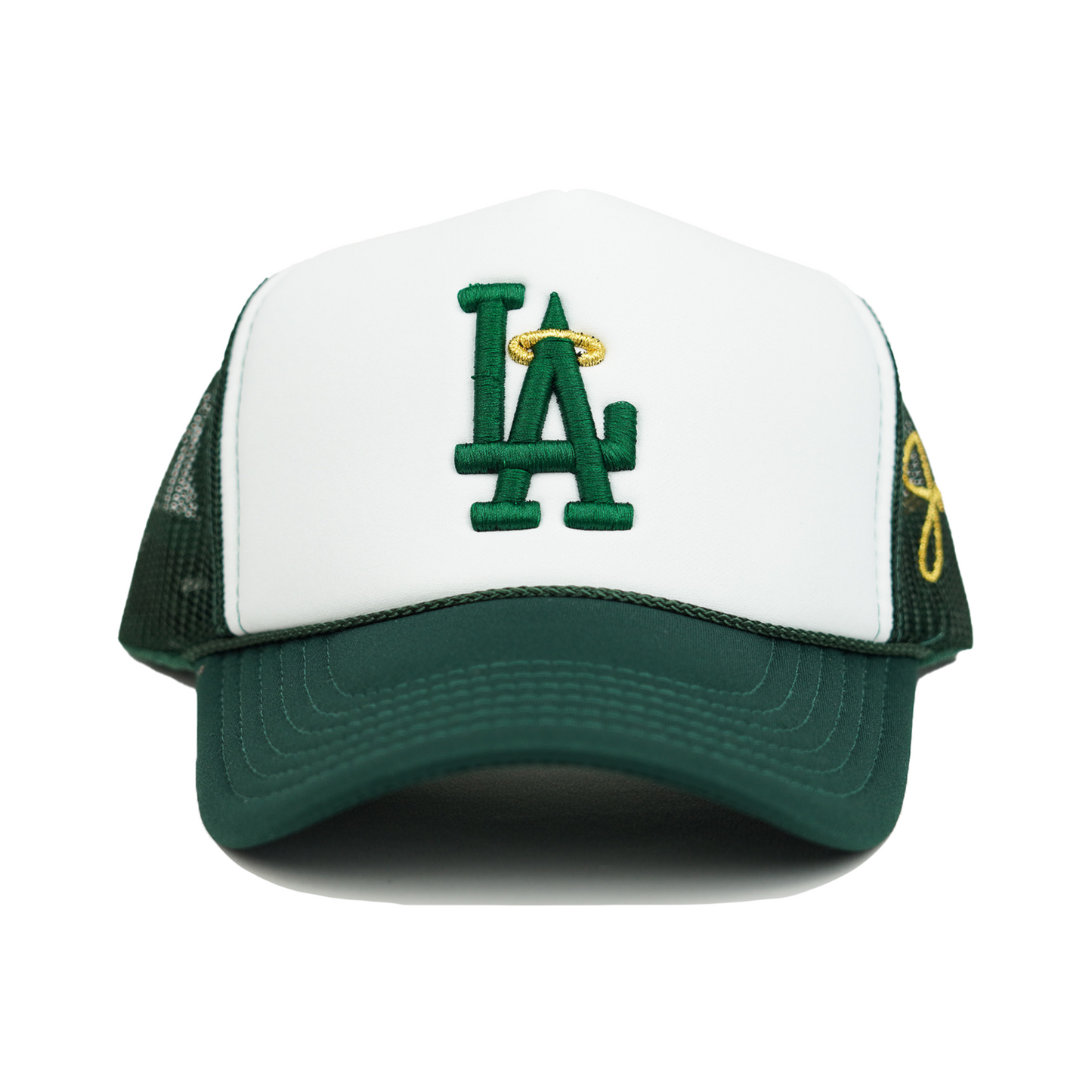 LA Halo Trucker Hat (TWO-TONE GREEN/WHITE)