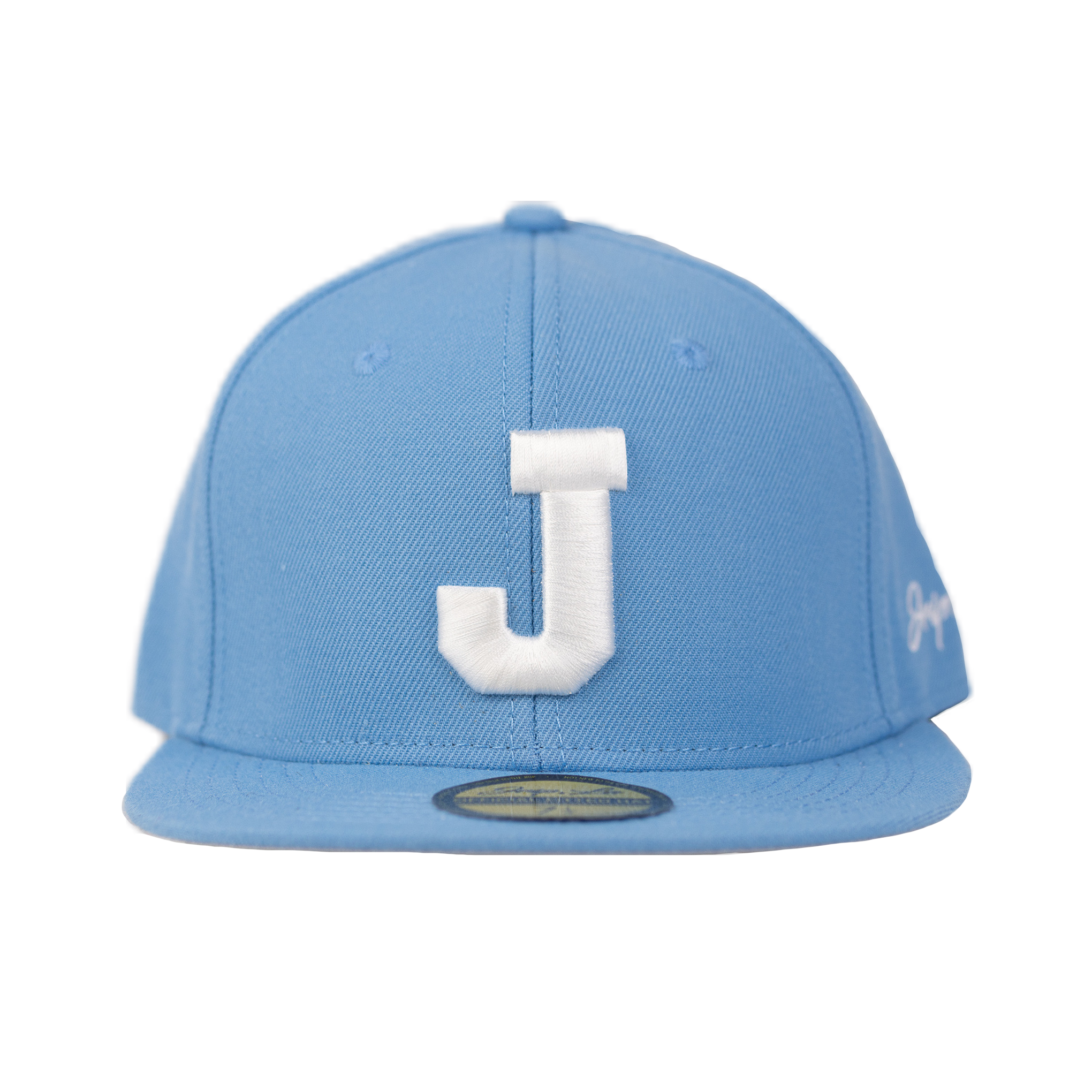 J FITTED HAT (LIGHT BLUE)
