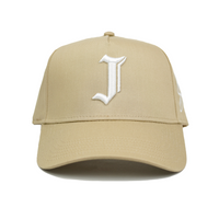 "J" Signature Snapback Hat (KHAKI)
