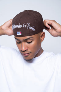 J FITTED HAT (BROWN)