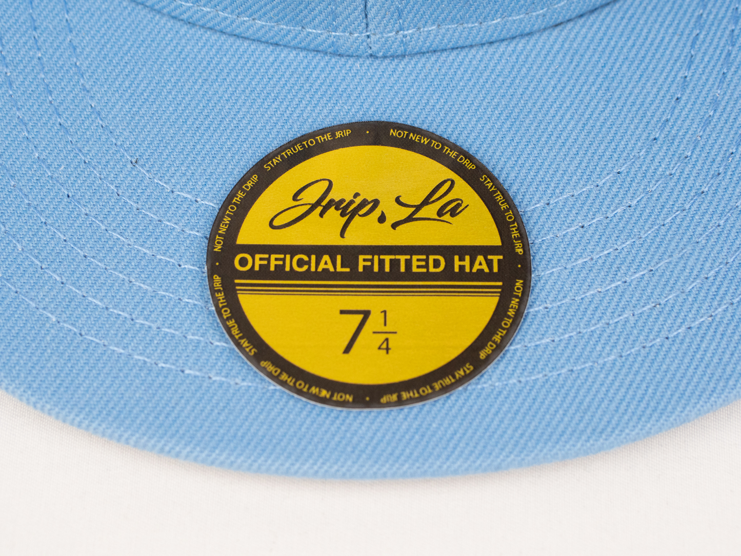OLD ENGLISH LA FITTED HAT (LIGHT BLUE)