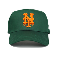 NY Dripping Snapback Hat (GREEN)