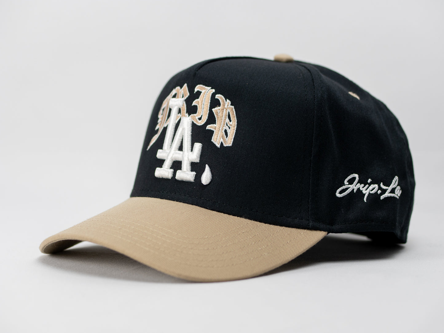 Jrip LA Snapback Hat (BLACK/KHAKI)