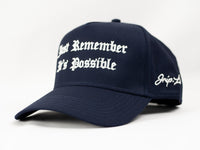 Just Remember It's Possible Snapback (NAVY BLUE)