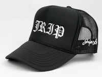 Jrip Script Trucker Hat (BLACK)
