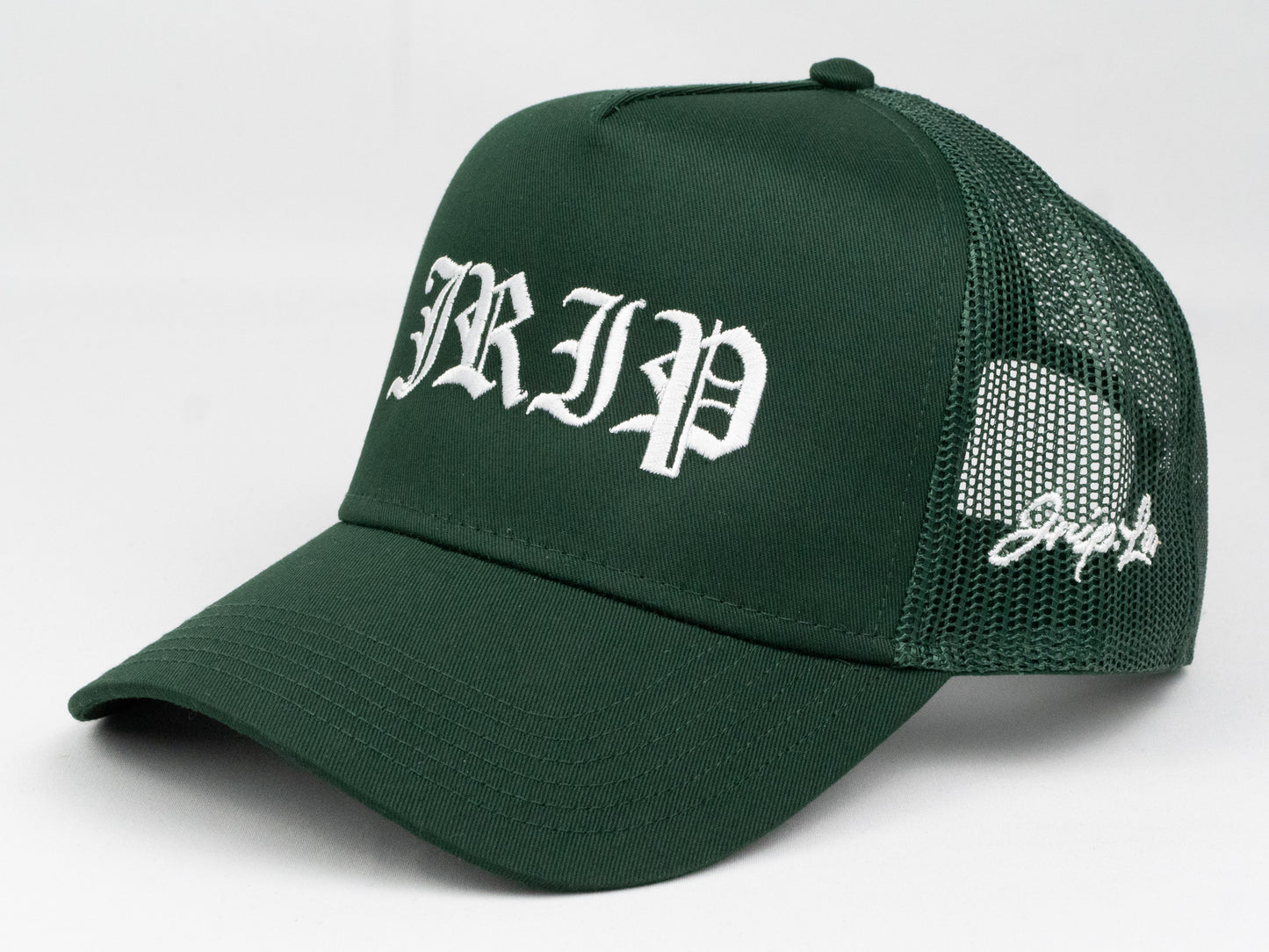 Jrip Script Structured Trucker Hat (GREEN)