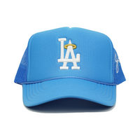 LA Halo Trucker Hat (POWDER BLUE)
