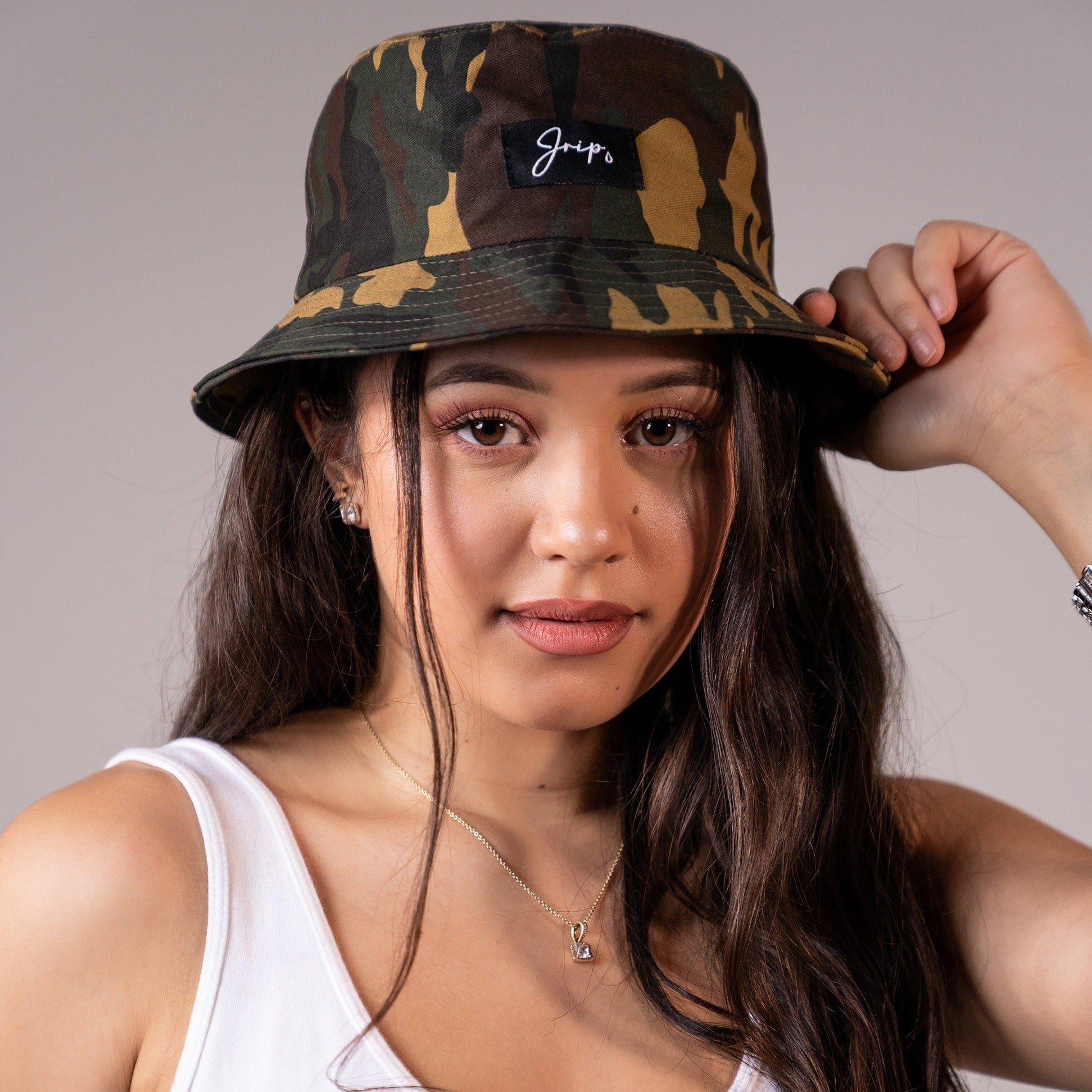 Camo Jrip Bucket Hat