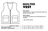 Quilted Zip-Up Vest (BLACK)