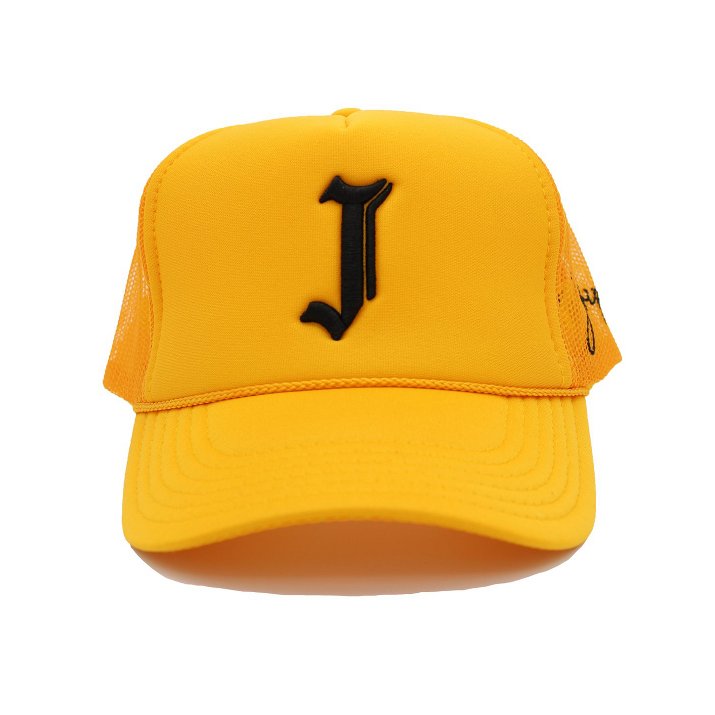 "J" Signature Trucker Hat (YELLOW)